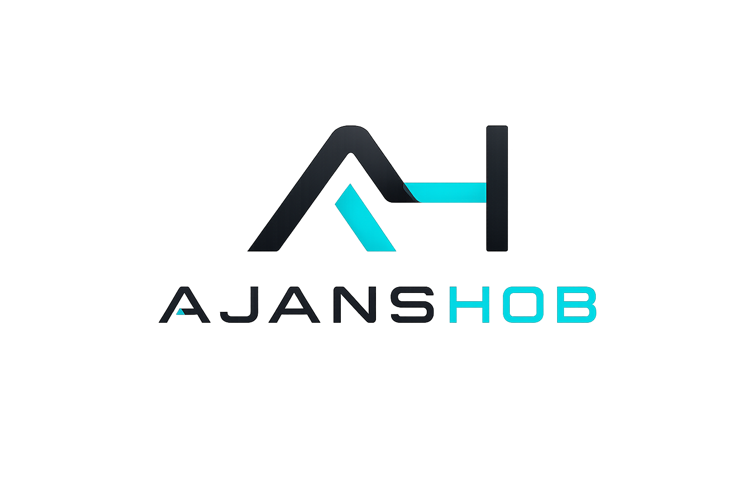 AjansHob — AH Simge + Metin Kurumsal Logo